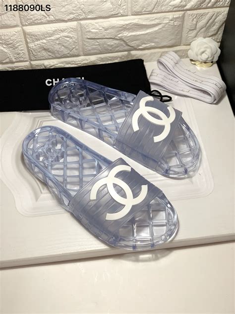 chanel pool|Chanel sandals cc logo.